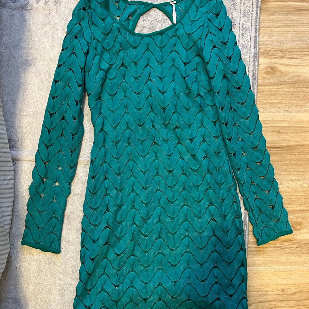 Free People Elegant Green Dress